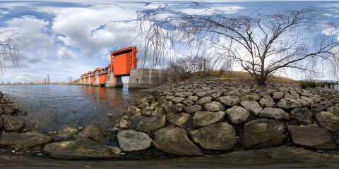 Old Iwabuchi Sluice Gate (Akasuimon / Red Sluice Gate)